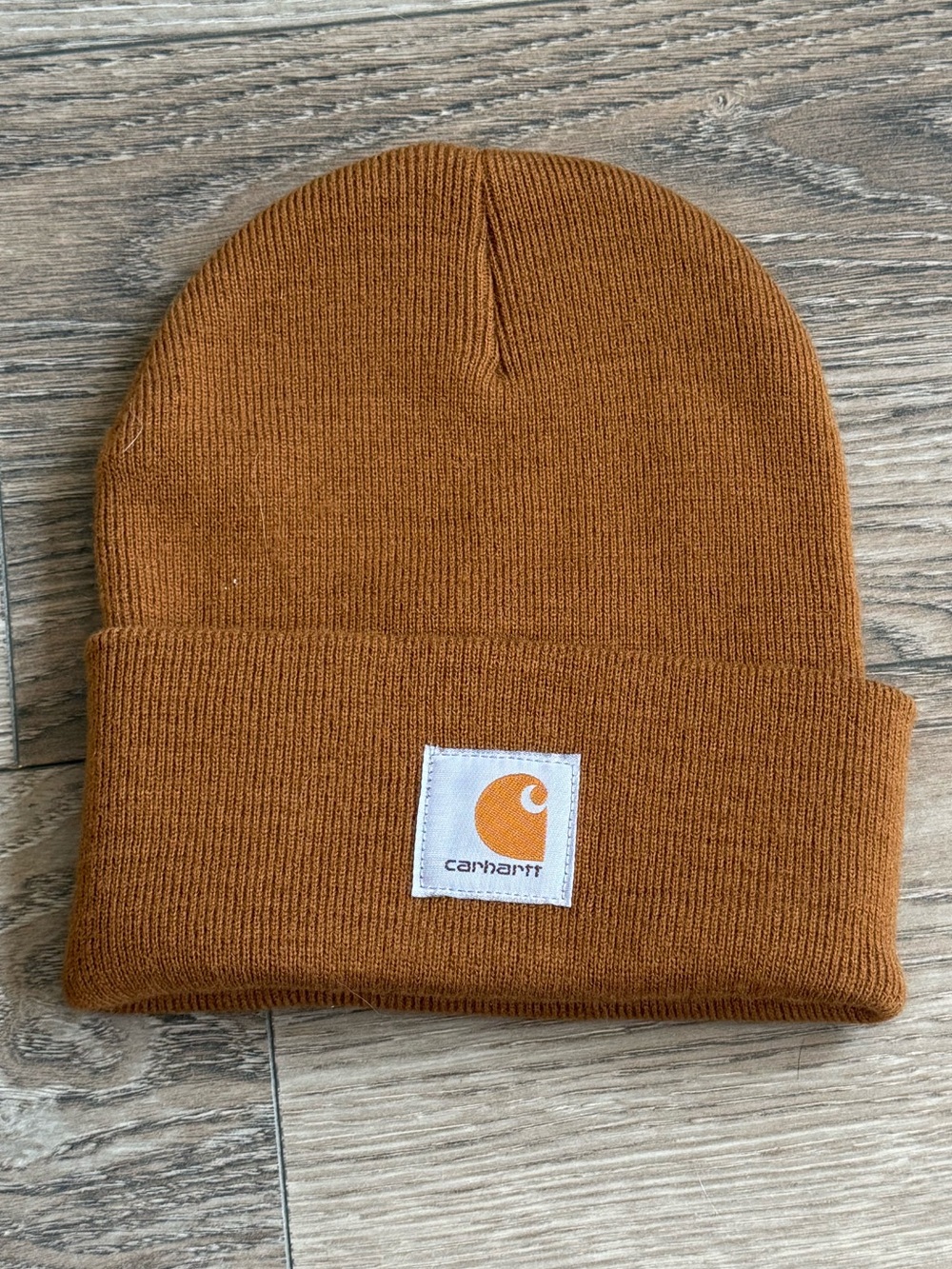 51. Carhartt Brown Cuffed Knit Beanie